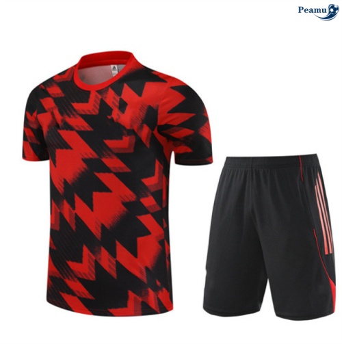 Camisola Kit Equipamento Training Manchester United Criancas + Calções vermelho/preto 2025-2026 Peamu 247