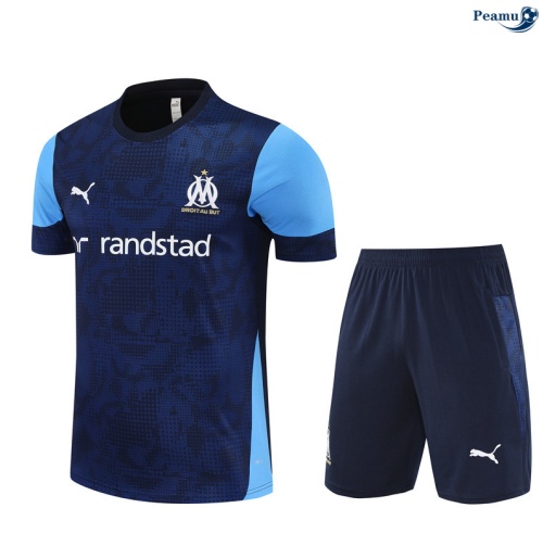 Camisola Kit Equipamento Training Marsella + Calções Azul-marinho 2025-2026 Peamu 253
