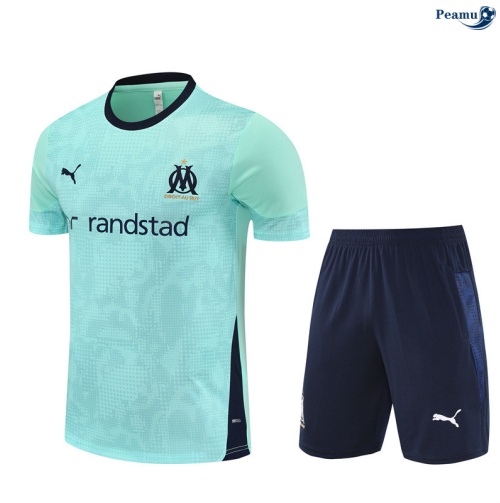 Camisola Kit Equipamento Training Marsella + Calções azul 2025-2026 Peamu 254