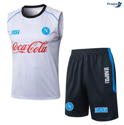 Camisola Kit Equipamento + Calças Naples Colete + Calções Cinza Clair/Azul-marinho 2025-2026 Peamu 259