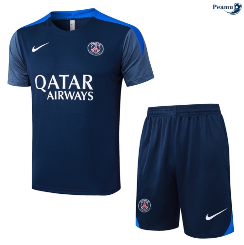 Camisola Kit Equipamento Training PSG + Calções Azul-marinho/azul 2025-2026 Peamu 313