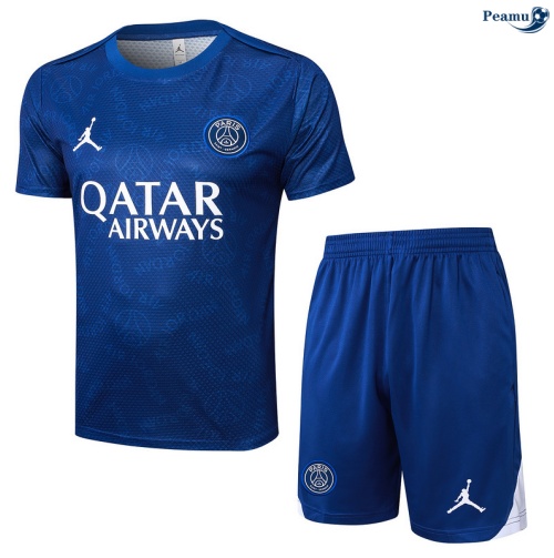 Camisola Kit Equipamento Training PSG + Calções azul 2025-2026 Peamu 314