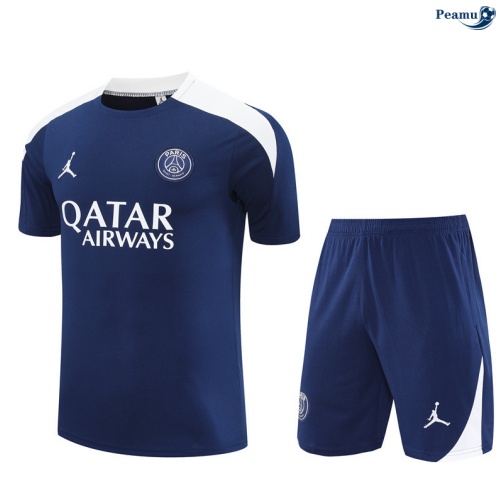 Camisola Kit Equipamento Training PSG + Calções Azul-marinho/Branco 2025-2026 Peamu 316
