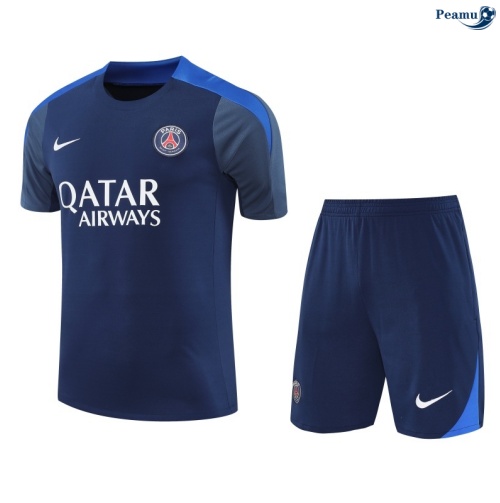 Camisola Kit Equipamento Training PSG + Calções Azul-marinho/azul 2025-2026 Peamu 318