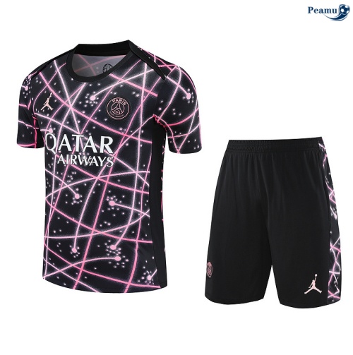 Camisola Kit Equipamento Training PSG + Calções rosa/preto 2025-2026 Peamu 319