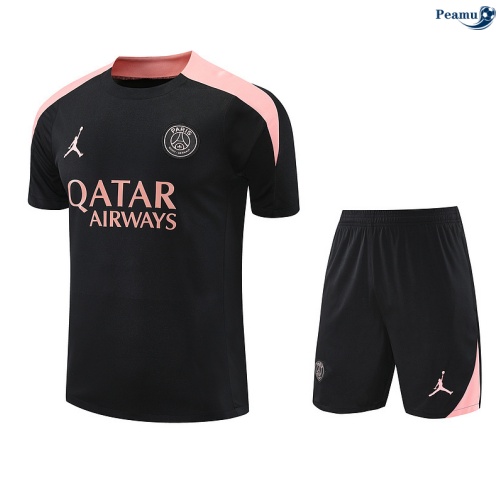 Camisola Kit Equipamento Training PSG + Calções preto/rosa 2025-2026 Peamu 320