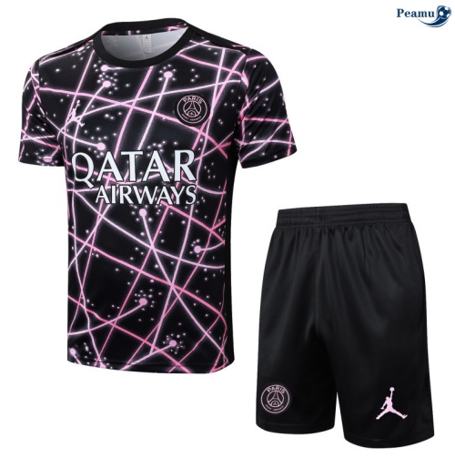 Camisola Kit Equipamento Training PSG + Calções preto 2025-2026 Peamu 322