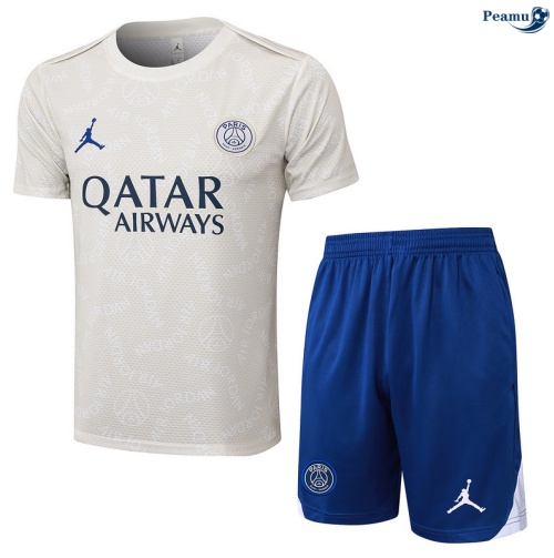 Camisola Kit Equipamento Training PSG + Calções Cinza/azul 2025-2026 Peamu 330