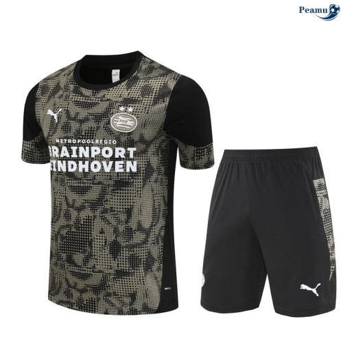 Camisola Kit Equipamento Training PSV Eindhoven + Calções preto 2025-2026 Peamu 276