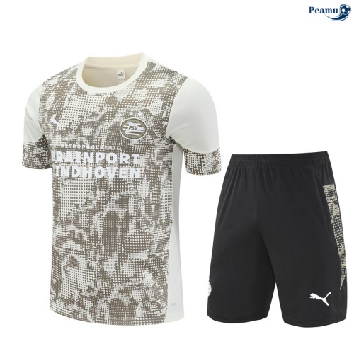 Camisola Kit Equipamento Training PSV Eindhoven + Calções damasco/preto 2025-2026 Peamu 277