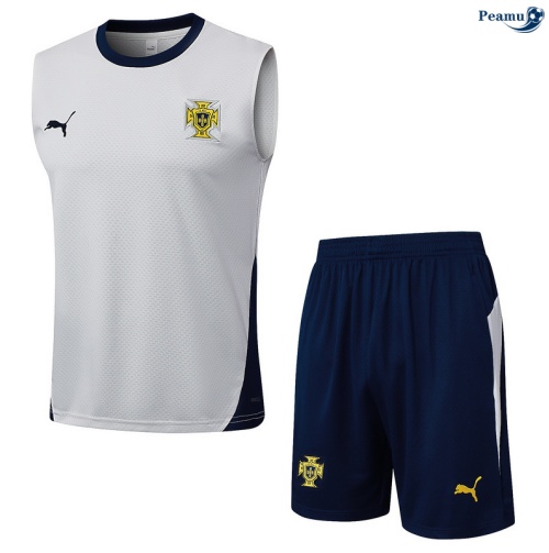 Camisola Kit Equipamento + Calças Portugal Colete + Calções Branco/Azul-marinho 2025-2026 Peamu 283