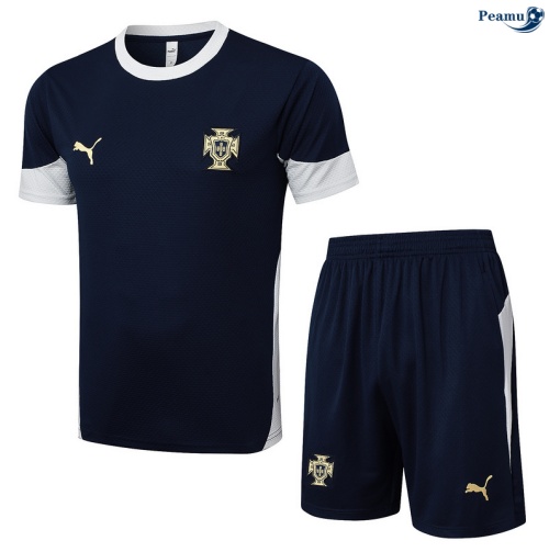 Camisola Kit Equipamento Training Portugal + Calções Azul-marinho/Branco 2025-2026 Peamu 285