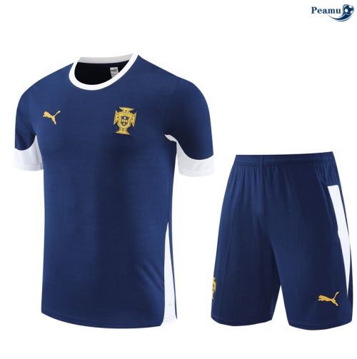 Camisola Kit Equipamento Training Portugal + Calções azul/Branco 2025-2026 Peamu 286