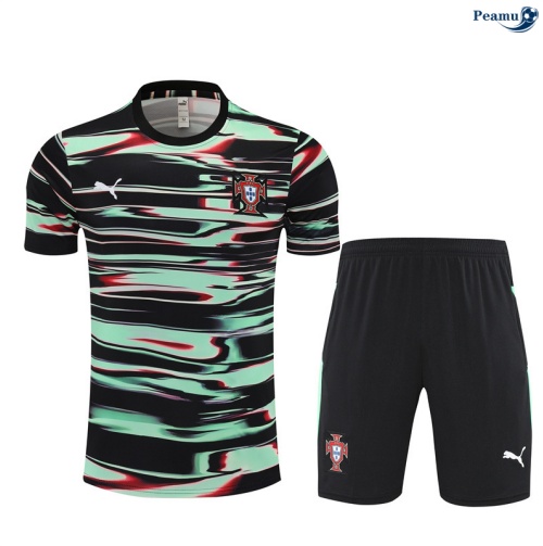 Camisola Kit Equipamento Training Portugal + Calções Verde/preto 2025-2026 Peamu 287