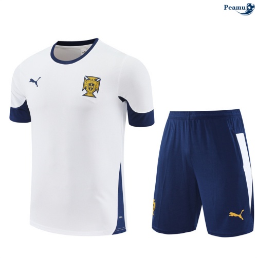 Camisola Kit Equipamento Training Portugal Criancas + Calções Branco/azul 2025-2026 Peamu 289