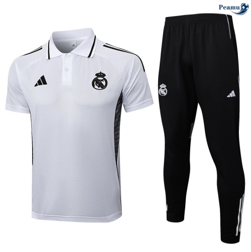 Camisola Kit Equipamento Training Real Madrid + Calções Branco/preto 2025-2026 Peamu 393