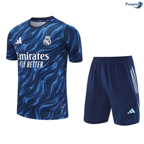 Camisola Kit Equipamento Training Real Madrid + Calções Azul-marinho 2025-2026 Peamu 404