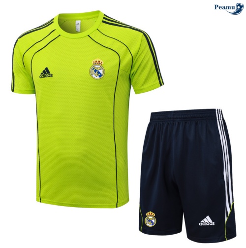 Camisola Kit Equipamento Training Real Madrid + Calções Verde/preto 2025-2026 Peamu 408