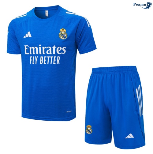 Camisola Kit Equipamento Training Real Madrid + Calções azul/Branco 2025-2026 Peamu 420