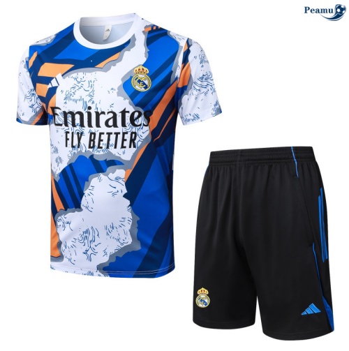 Camisola Kit Equipamento Training Real Madrid + Calções preto/Branco 2025-2026 Peamu 433