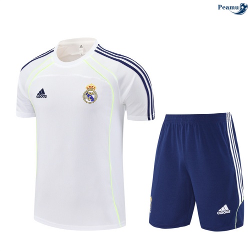 Camisola Kit Equipamento Training Real Madrid Criancas + Calções Branco/Azul-marinho 2025-2026 Peamu 463