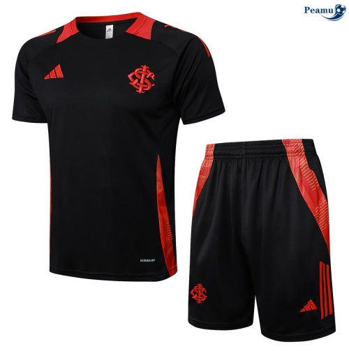 Camisola Kit Equipamento Training SC Internacional + Calções preto/vermelho 2025-2026 Peamu 486