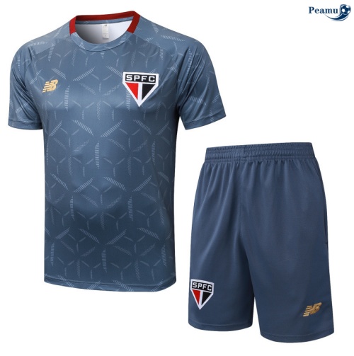 Camisola Kit Equipamento Training Sao Paulo + Calções Cinza 2025-2026 Peamu 482
