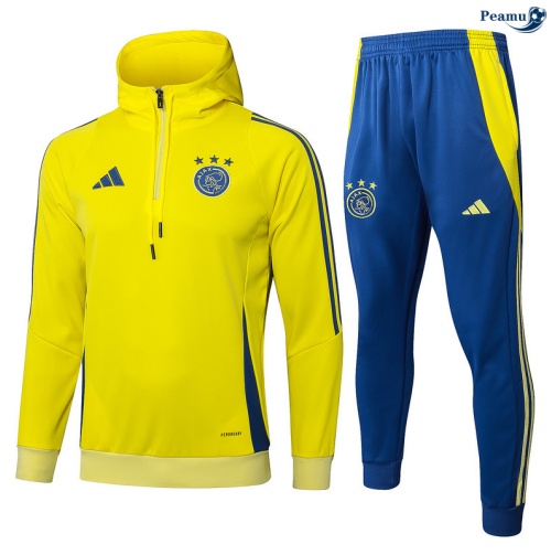 Sweat de Fato de Treino Ajax amarelo/azul 2025-2026 Peamu 805