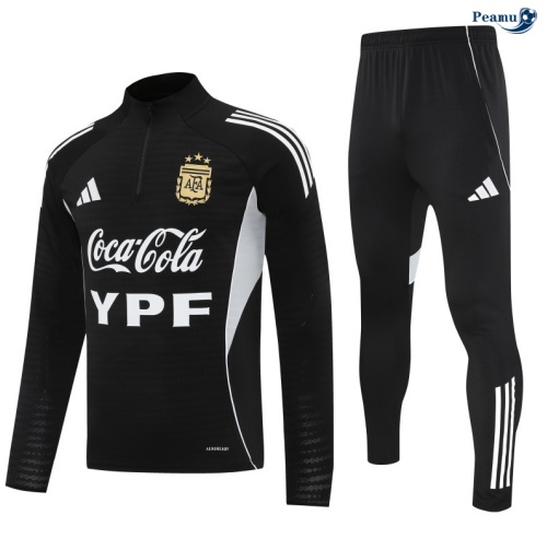 Fato de Treino Argentina preto/Branco 2025-2026 Peamu 772