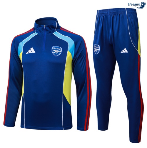 Fato de Treino Arsenal azul/amarelo/vermelho 2025-2026 Peamu 493