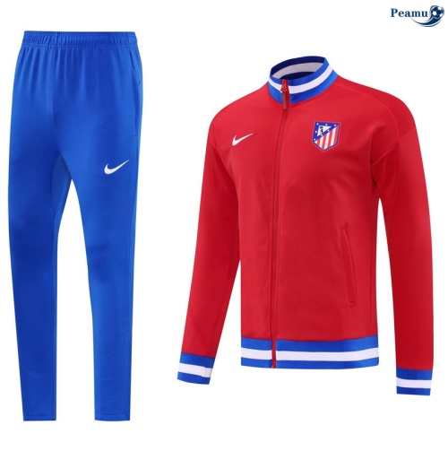 Casaco de Fato de Treino Atletico Madrid vermelho/azul 2025-2026 Peamu 505