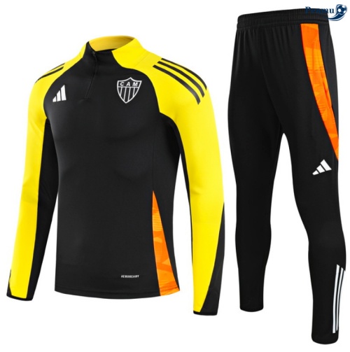 Fato de Treino Atletico Mineiro preto/amarelo/laranja 2025-2026 Peamu 758