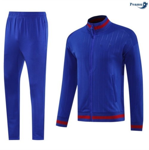 Casaco de Fato de Treino Barcelona azul/vermelho 2025-2026 Peamu 515