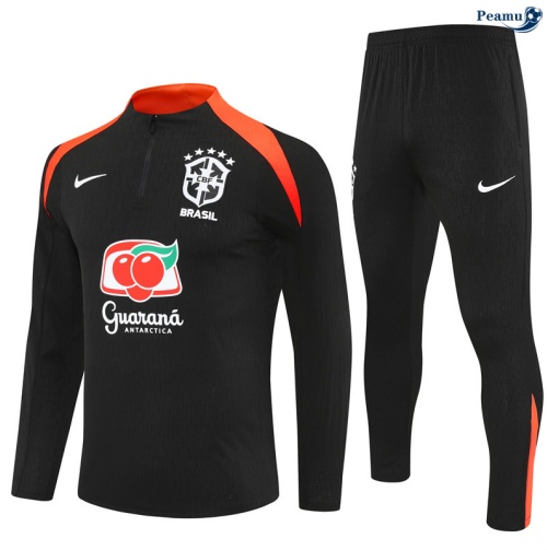 Fato de Treino Brasil preto/laranja 2025-2026 Peamu 775