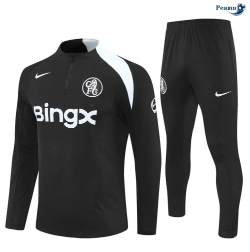 Fato de Treino Chelsea player preto/Branco 2025-2026 Peamu 577