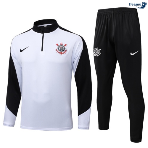 Fato de Treino Corinthians Branco/preto 2025-2026 Peamu 818