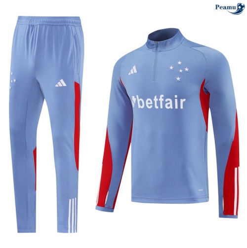 Fato de Treino Cruzeiro azul/vermelho/Branco 2025-2026 Peamu 822