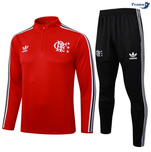 Fato de Treino Flamengo vermelho/preto/Branco 2025-2026 Peamu 831