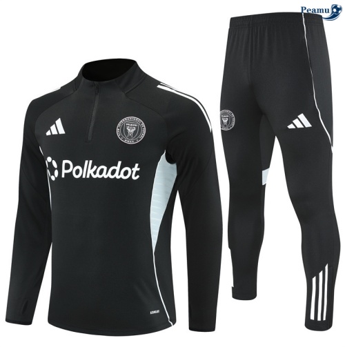 Fato de Treino Inter Miami preto/Branco 2025-2026 Peamu 846