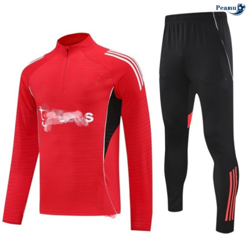 Fato de Treino Manchester United vermelho/preto/Branco 2025-2026 Peamu 606