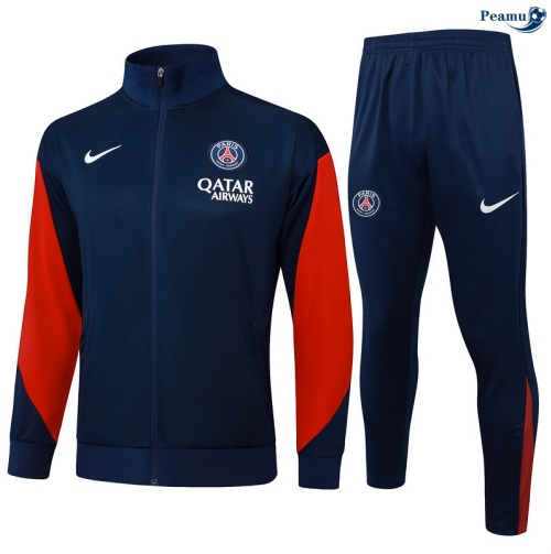 Casaco de Fato de Treino PSG Azul-marinho/vermelho 2025-2026 Peamu 626