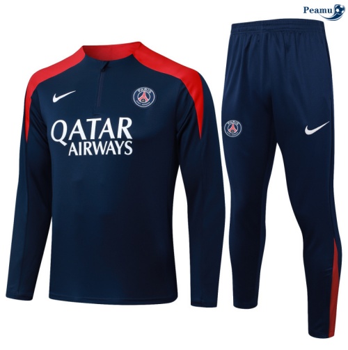 Fato de Treino PSG Azul-marinho/vermelho 2025-2026 Peamu 633