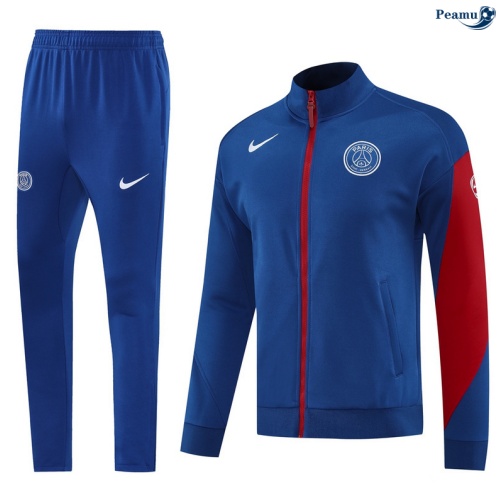 Casaco de Fato de Treino PSG azul/vermelho 2025-2026 Peamu 644