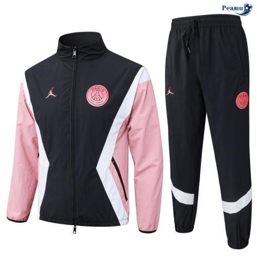 Windrunner Fato de Treino Paris PSG preto/rosa/Branco 2025-2026 Peamu 648