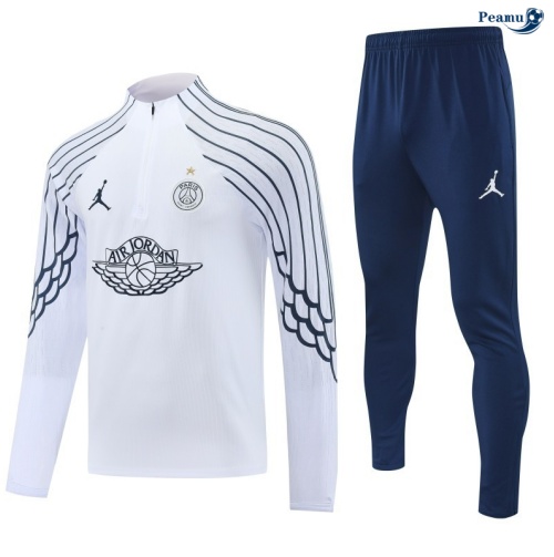 Fato de Treino Paris PSG Branco/Azul-marinho 2025-2026 Peamu 656