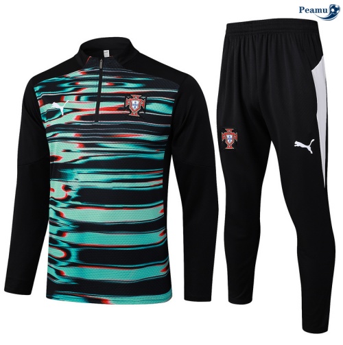 Fato de Treino Portugal preto/Verde/Branco 2025-2026 Peamu 791