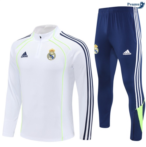 Fato de Treino Real Madrid Branco/azul/Verde 2025-2026 Peamu 665