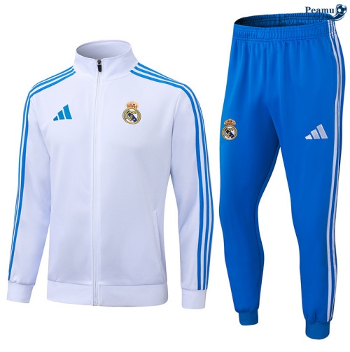 Casaco de Fato de Treino Real Madrid Branco/azul 2025-2026 Peamu 676