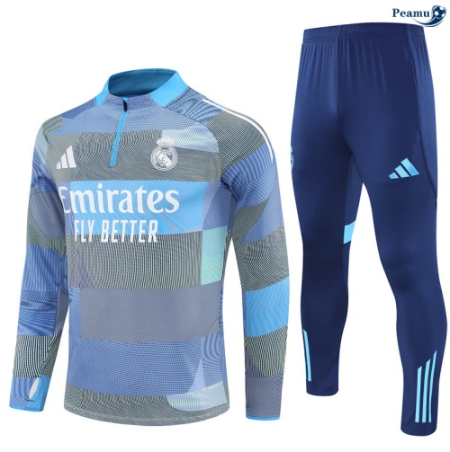 Fato de Treino Real Madrid Azul claro/Branco 2025-2026 Peamu 717