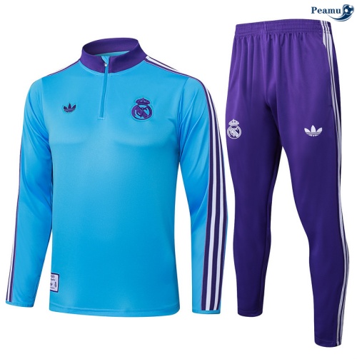 Fato de Treino Real Madrid Azul claro/Violeta 2025-2026 Peamu 721